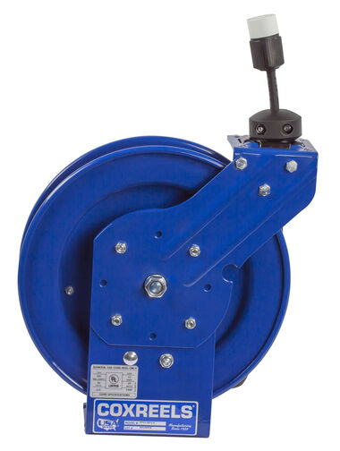 Coxreels Spring Driven Cord Reel Sin gle Industrial Rec 16GA x 50', large image number 2