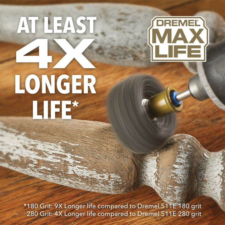 Dremel Max Life 180 Grit and 280 Grit Finishing Abrasive Buffs, large image number 8