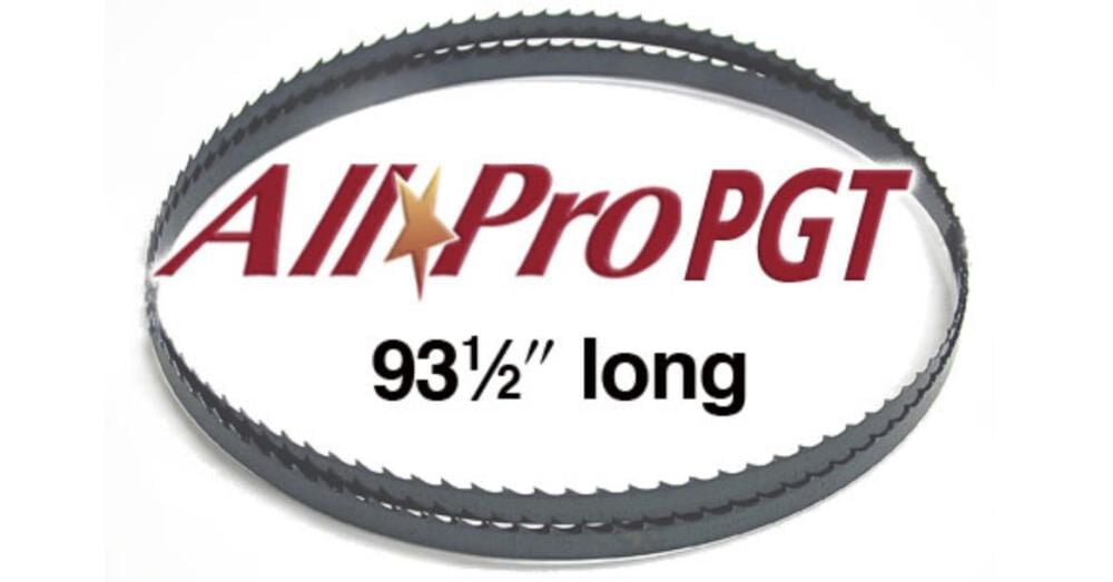 Olson Saw Company 93-1/2inx1/4inx0 in25x6 Hook AllPro PGT Band Saw Blade, large image number 2