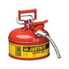 Justrite 1 Gal AccuFlow Steel Safety Red Gas Can Type II, small