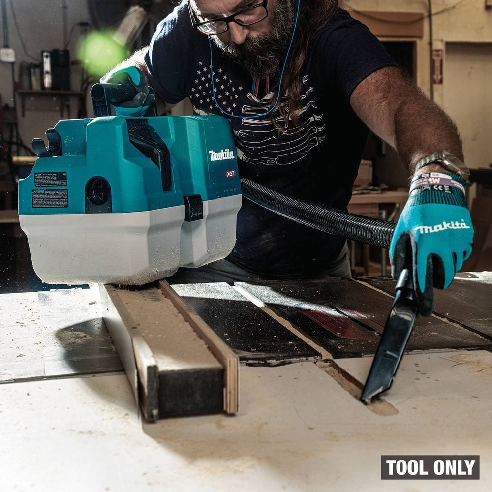 Makita 40V max XGT Brushless Cordless 2 Gallon HEPA Filter Wet/Dry Dust Extractor/Vacuum (Bare Tool), large image number 15