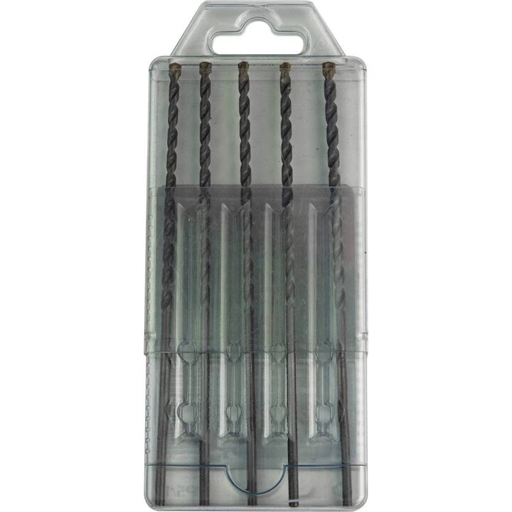 Makita Carbide Tipped Percussion Masonry Hammer Drill Bits 5/32in x 6in 5pk, large image number 1