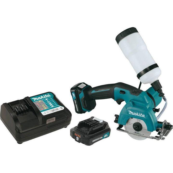 Makita 12V max CXT Lithium-Ion Cordless 3-3/8 in. Tile/Glass Saw Kit