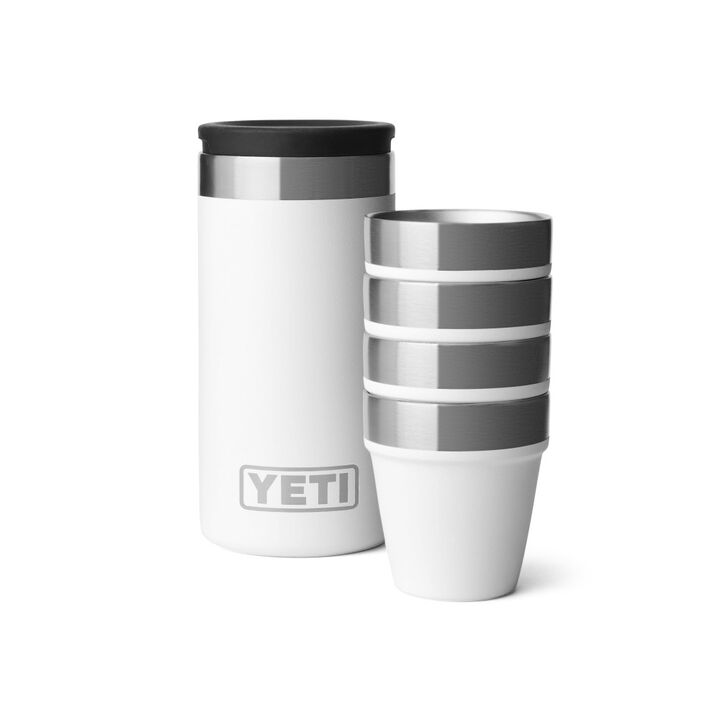 YETI 1.7 Oz Shot Glasses with Carrying Case White