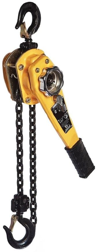 All Material Handling 1.5 Ton 20' Lever Hoist with Black Chain