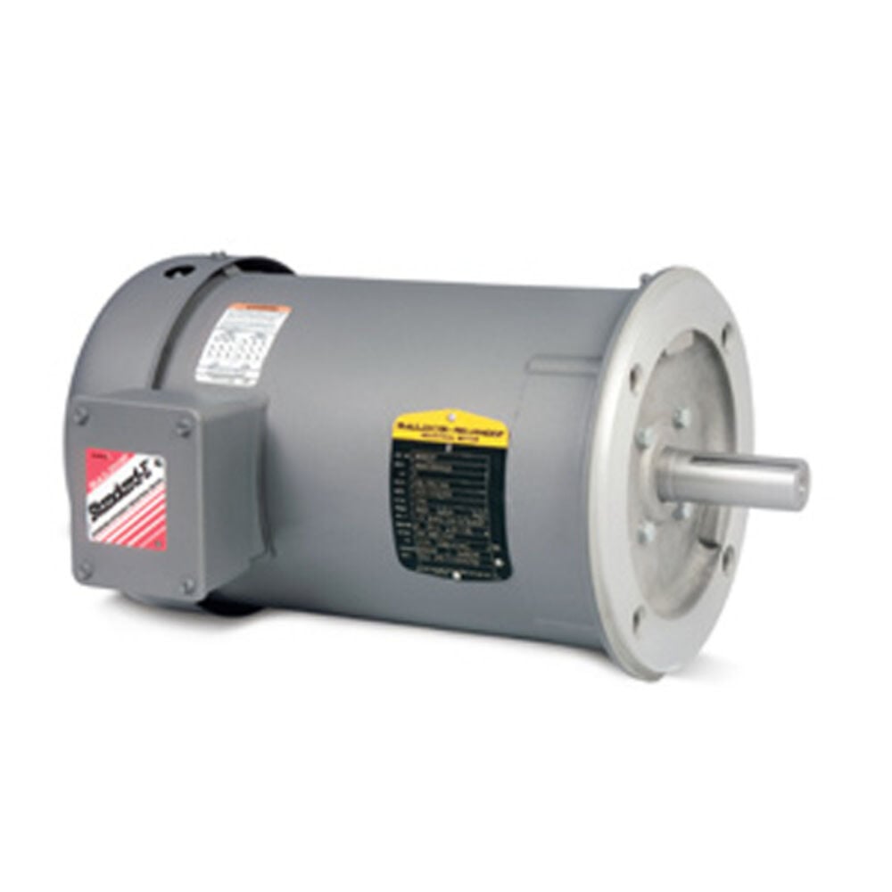 Baldor-Reliance General Purpose Motor 3 phase .750 HP at 60 Hz 1800 RPM 208-230/460 V 56C Frame TEFC Enclosure 60 Hz, large image number 1