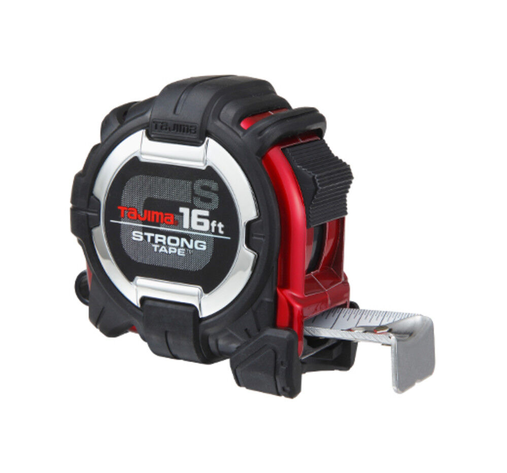 Tajima GS LOCK Measuring Tape 16' x 1in with Compatible Clip, large image number 1