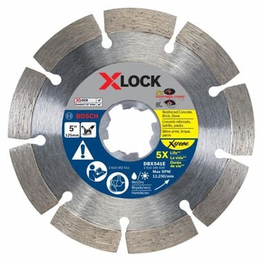 Bosch 5 Inch X-LOCK Xtreme Segmented Diamond Blade