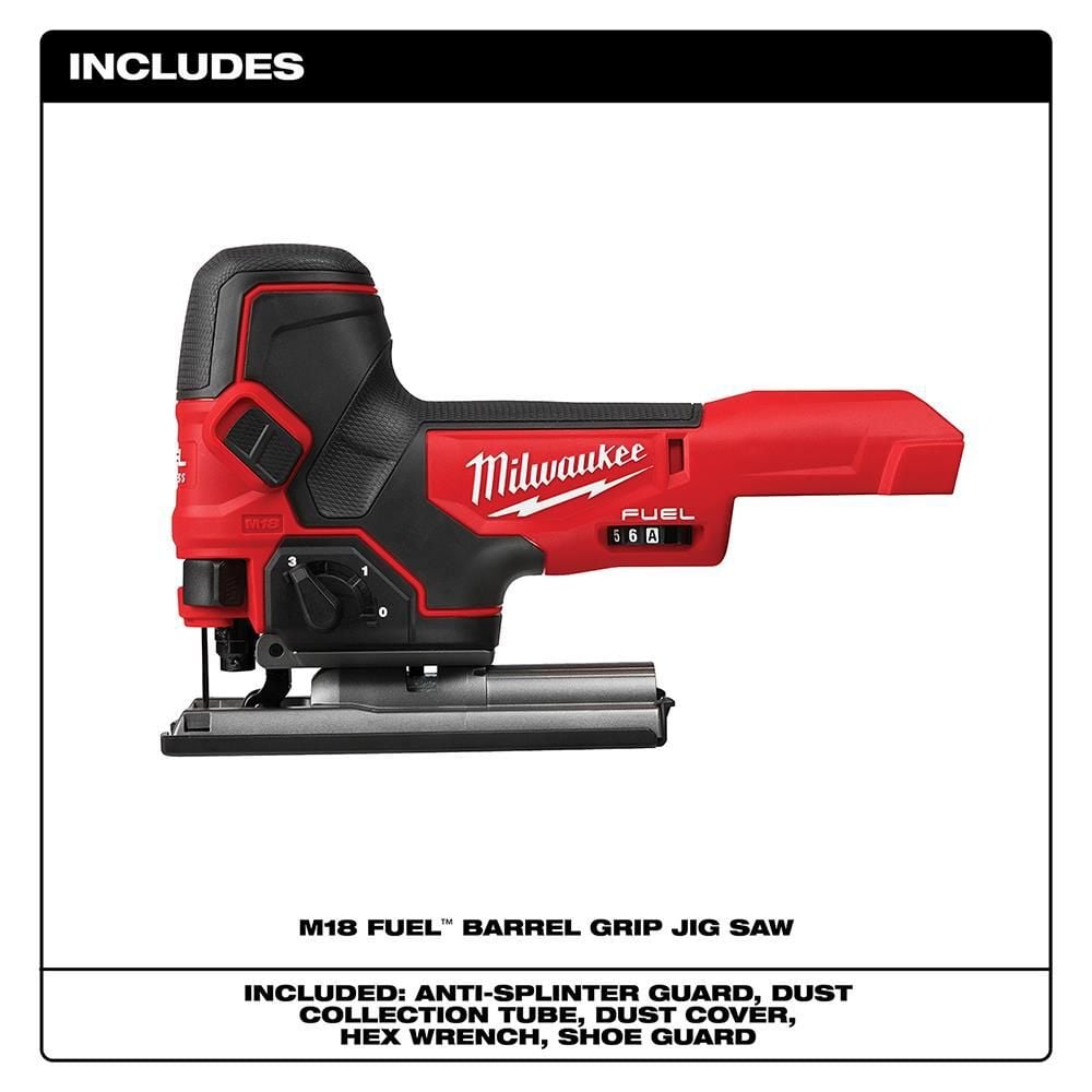 Milwaukee M18 FUEL Barrel Grip Jig Saw (Bare Tool), large image number 2