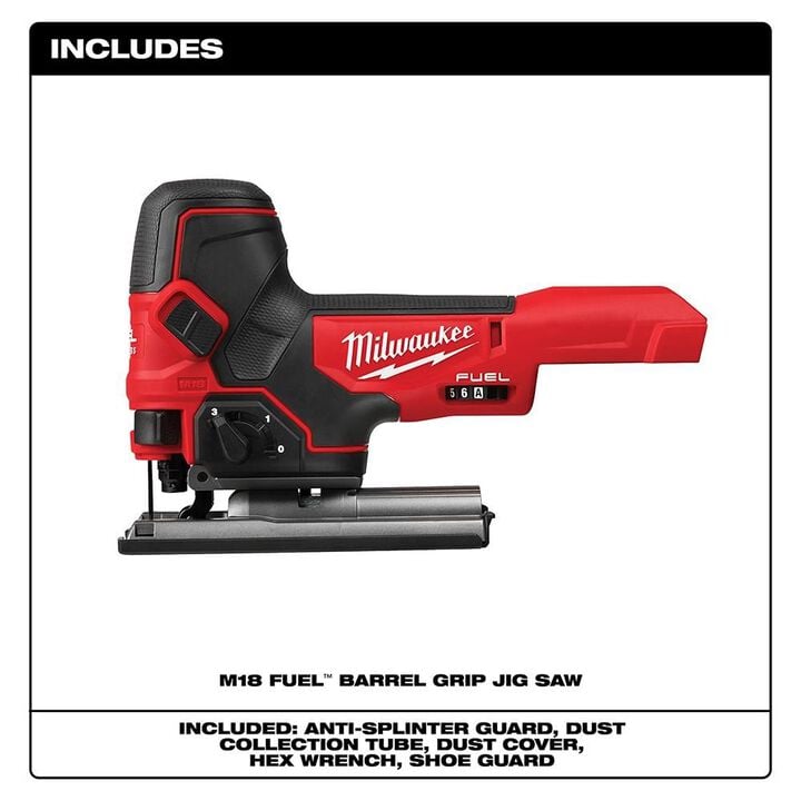 Milwaukee M18 FUEL Barrel Grip Jig Saw (Bare Tool), large image number 1