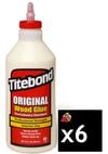 Titebond Original Wood Glue Quart Pack of 6, small image number 1