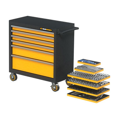 GEARWRENCH 358 Piece MEGAMOD Metric Mechanics Tool Set in Modular Foam Trays with Rolling Cabinet