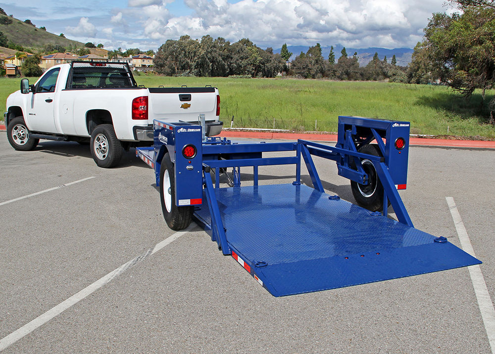 Air-Tow Trailers 12 Ft. Drop Deck Flatbed Trailer 75 Inch Deck Width - 5500# Capacity, large image number 7