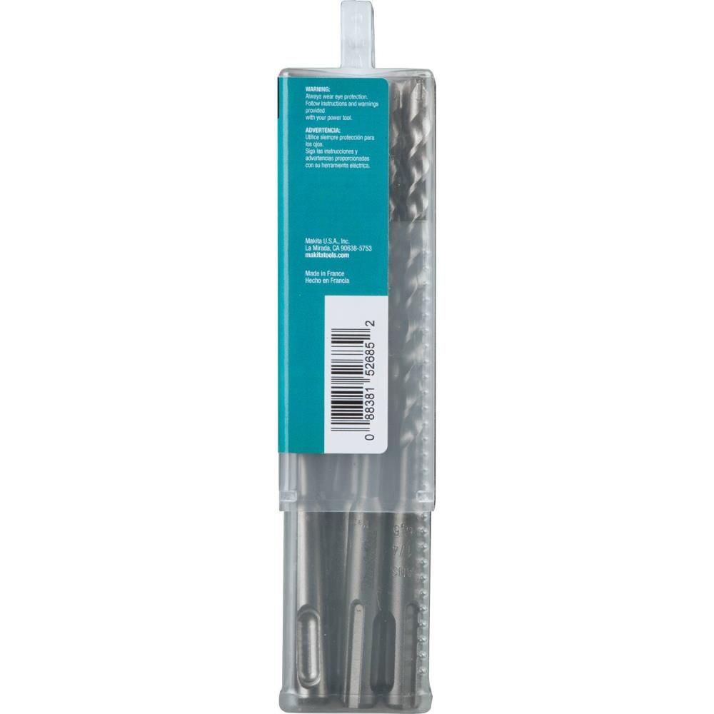 Makita 1/4in x 6in SDS-Plus Bit, 2-Cutter, 10pk, large image number 12