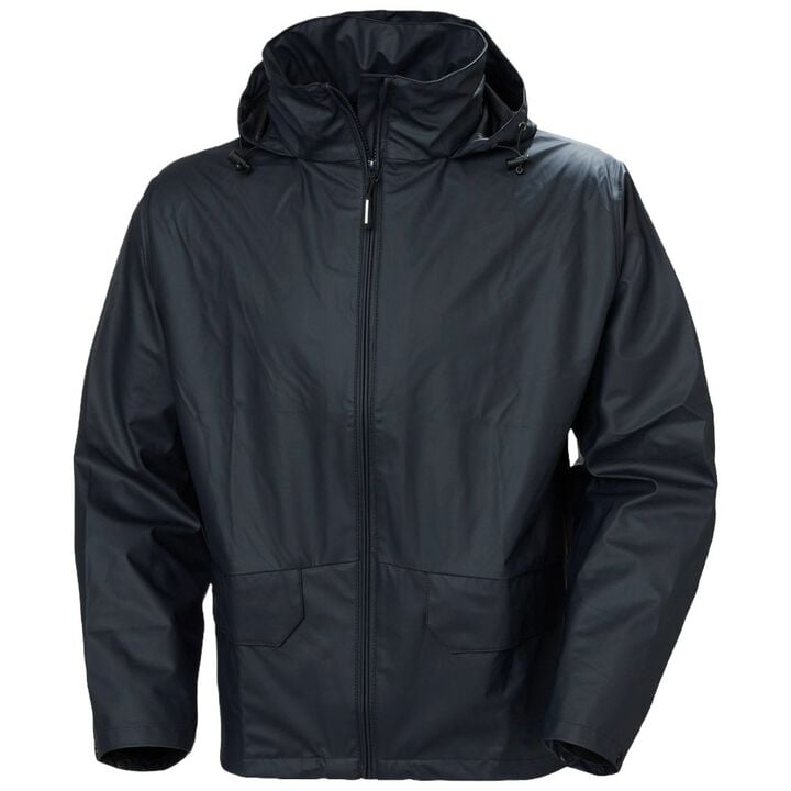 Helly Hansen Voss Polyester Waterproof Mens Rain Jacket Navy
