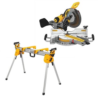 DEWALT 12 in Sliding Compound Miter Saw with Compact Miter Saw Stand, large image number 0