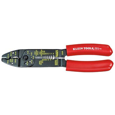 Klein Tools Electricians Crimper Stripper Wire Cutter Multi Tool 8-22 AWG, large image number 0