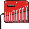 Proto Full Polish Combination Reversible Ratcheting Wrench Set 12 Point 9pc, small image number 1