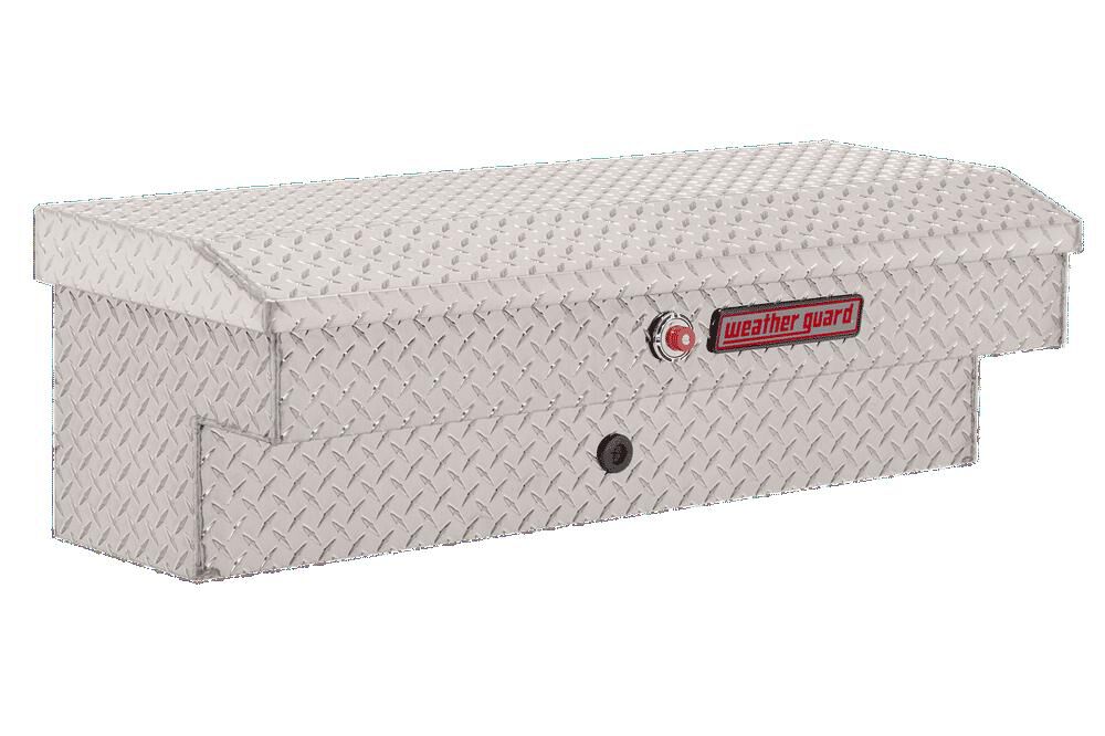 Weather Guard 41in Lo-Side Truck Tool Box Aluminum Clear, large image number 1