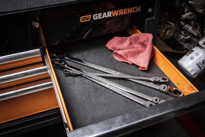 GEARWRENCH Ratcheting Wrench 90 Tooth 12 Point SAE GearBox Double Flex 4pc Set, large image number 6