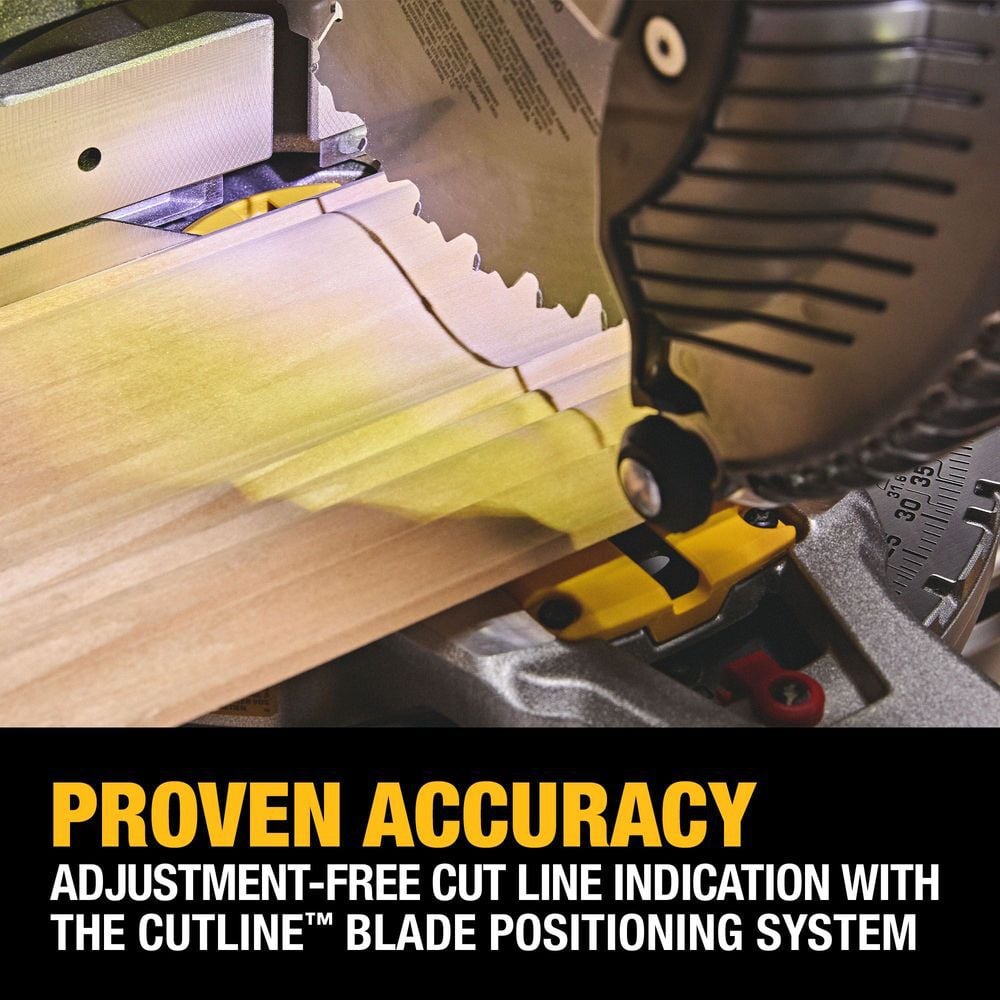 DEWALT 20V MAX XR 10 Inch Double Bevel Fixed Miter Saw (Bare Tool), large image number 9