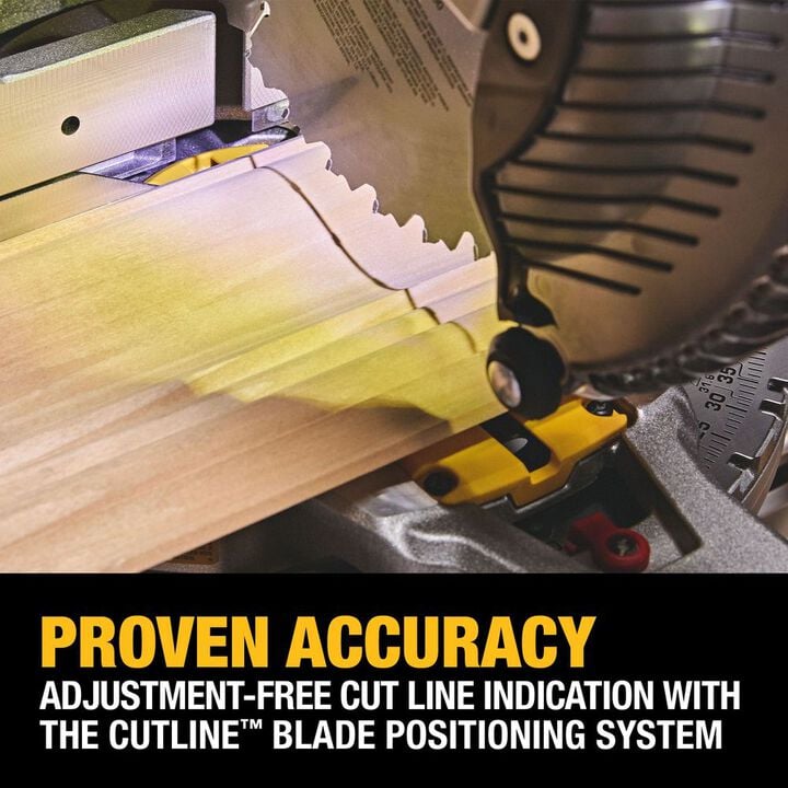 DEWALT 20V MAX XR 10 Inch Double Bevel Fixed Miter Saw (Bare Tool), large image number 8