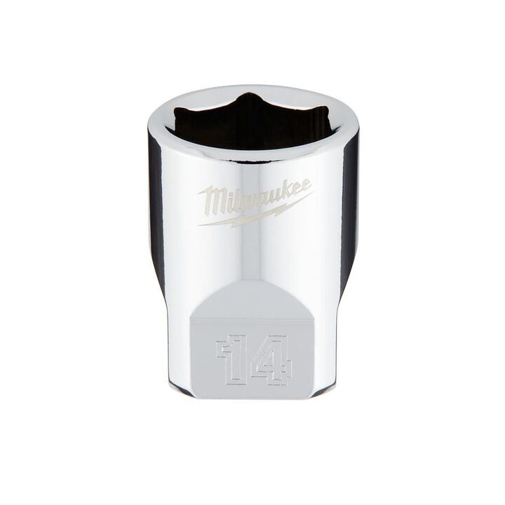 Milwaukee Promotional 1/4 Inch Drive 14mm Metric 6-Point Socket