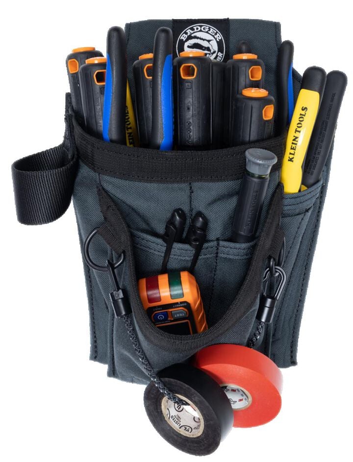 Badger Tool Belts B12 Electrican's Tool Bag - Gunmetal, large image number 1