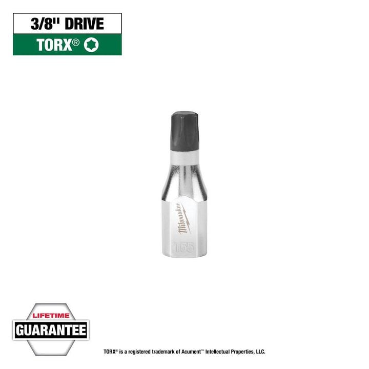 Milwaukee 3/8 Inch Drive T55 TORX Bit Socket, large image number 10