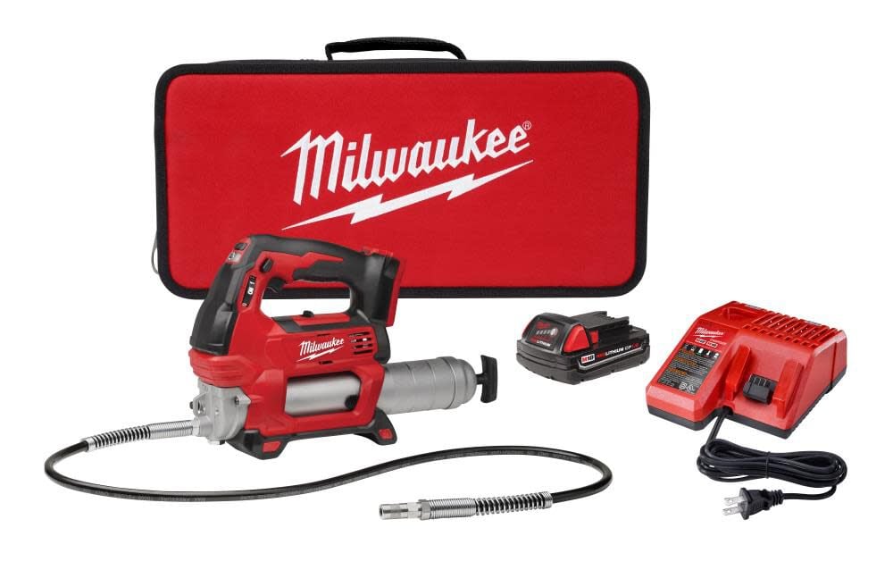Milwaukee M18 2-Speed Grease Gun 1CT Kit – 2646-21CT