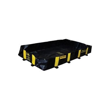 Justrite 355 Gallon Spill Drive Over Berm 6 ft x 8 ft x 12 in Black