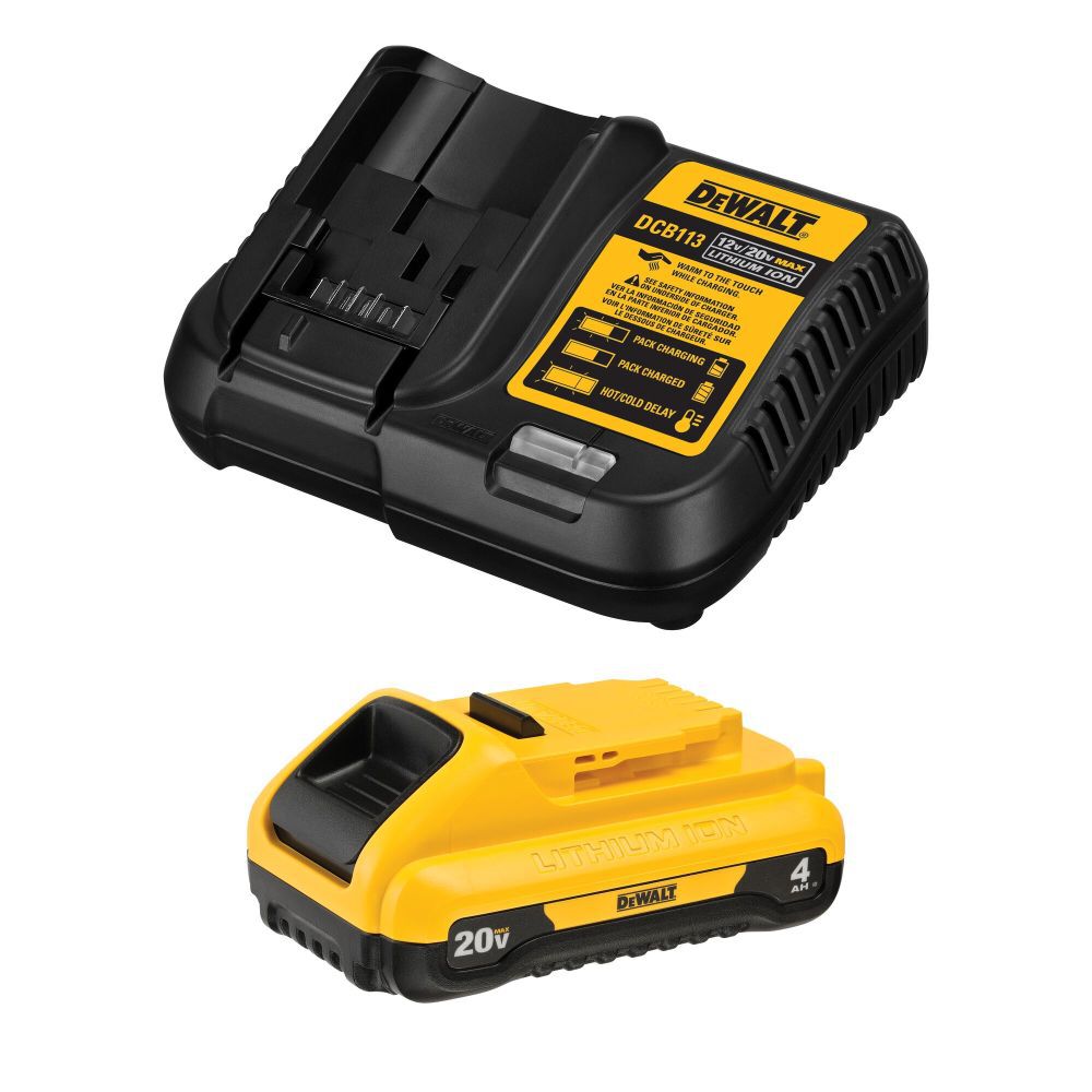 DEWALT 20V MAX Compact 4Ah Battery Starter Kit DCB240C Acme Tools