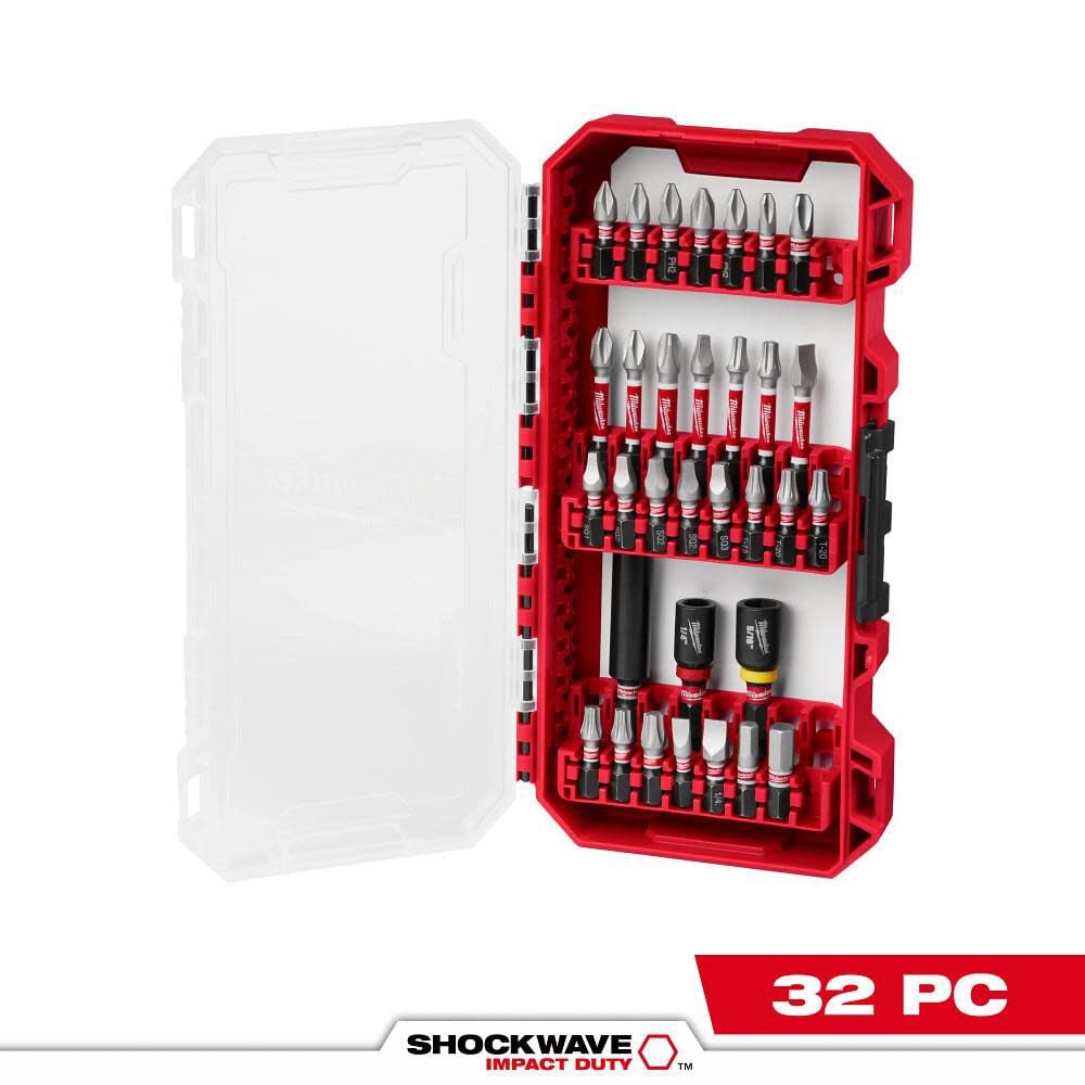 Milwaukee SHOCKWAVE Impact Duty Driver Bit Set 32PC - 48-32-4004