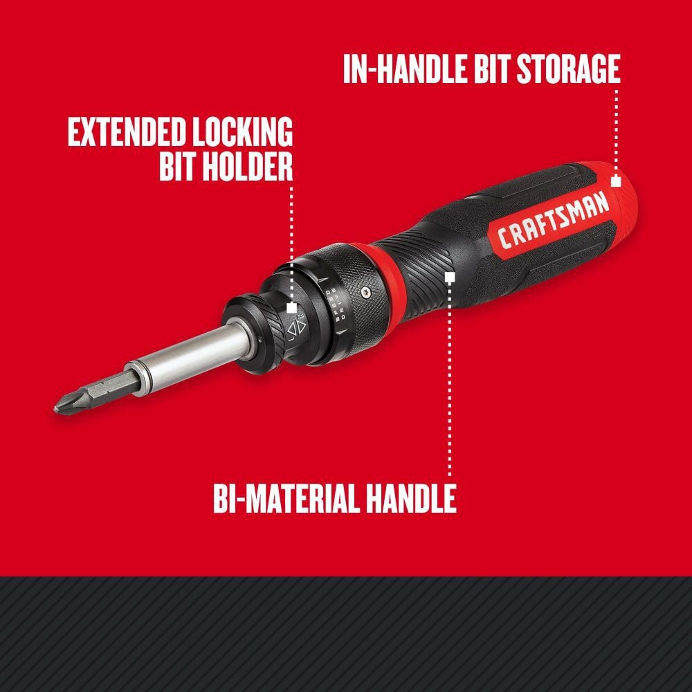 CRAFTSMAN SpeedDrive Ratcheting Multi-Bit Screwdriver Set