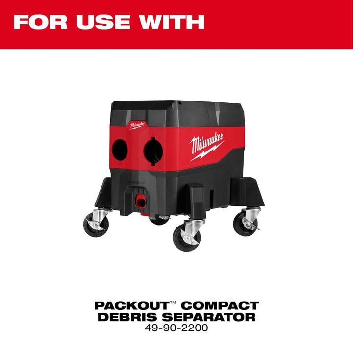 Milwaukee Caster Kit for Debris Separator, large image number 3