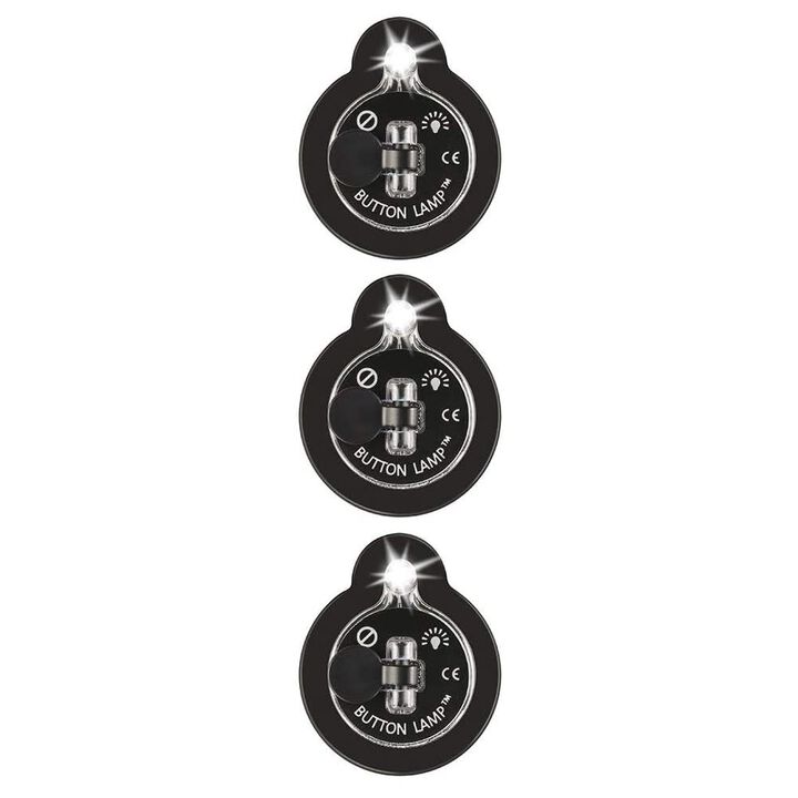 Panther Vision Adhesive LED Light Button Lamp 3pk