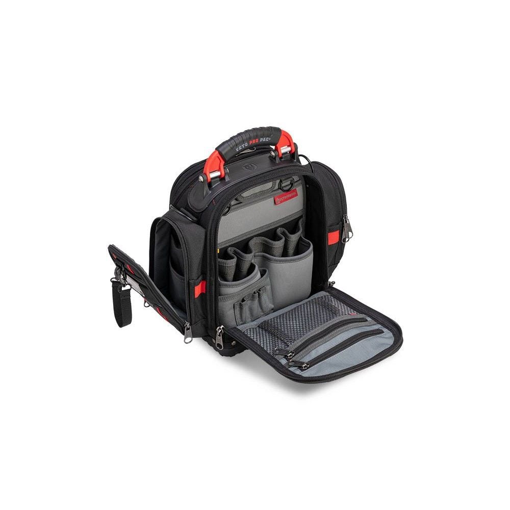 Veto Pro Pac 40 Lbs Zippered Compact Service Tool Bag, Black/Red, large image number 11