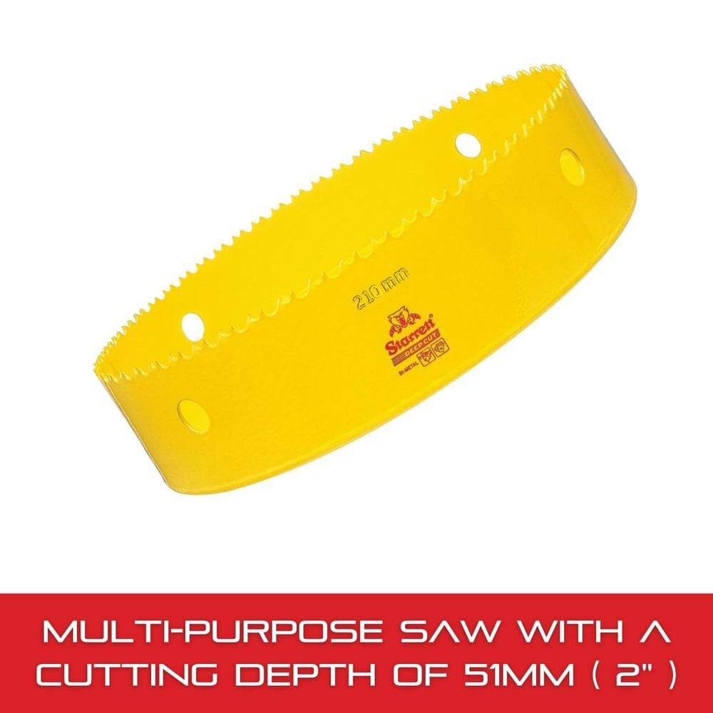 Starrett 8-9/32 Inch 4-6 TPI HSS Deep Cut Hole Saw, large image number 3