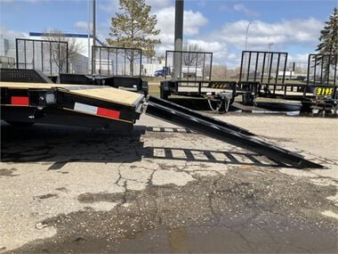 Doolittle Trailer Mfg 84in x 18' Equipment Trailer with Dove Tail 2022 Black, large image number 7