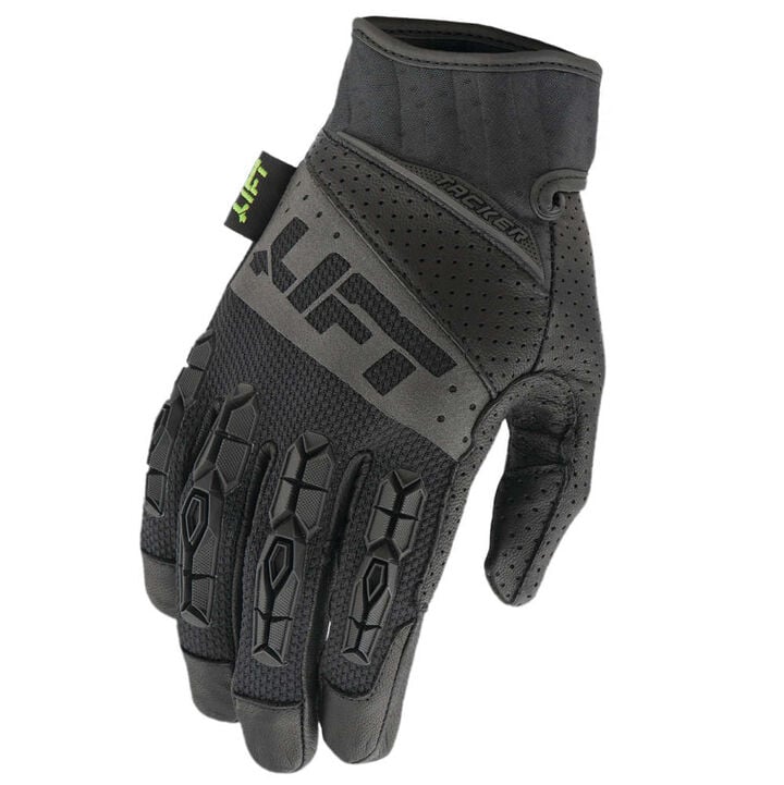 Lift Safety Gloves Genuine Leather Anti-Vibration Tacker 2X Black