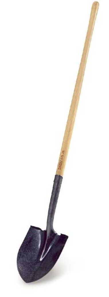 Ridgid Shovel Round Point Long Handle