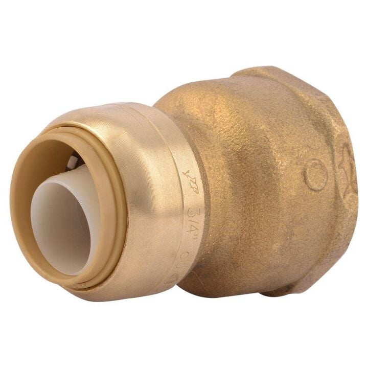 Sharkbite 3/4in Push T x 1in D FIP Water Softener Connector, large image number 0