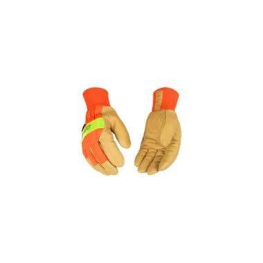 Kinco Hi-Vis Orange Grain Pigskin Palm Glove