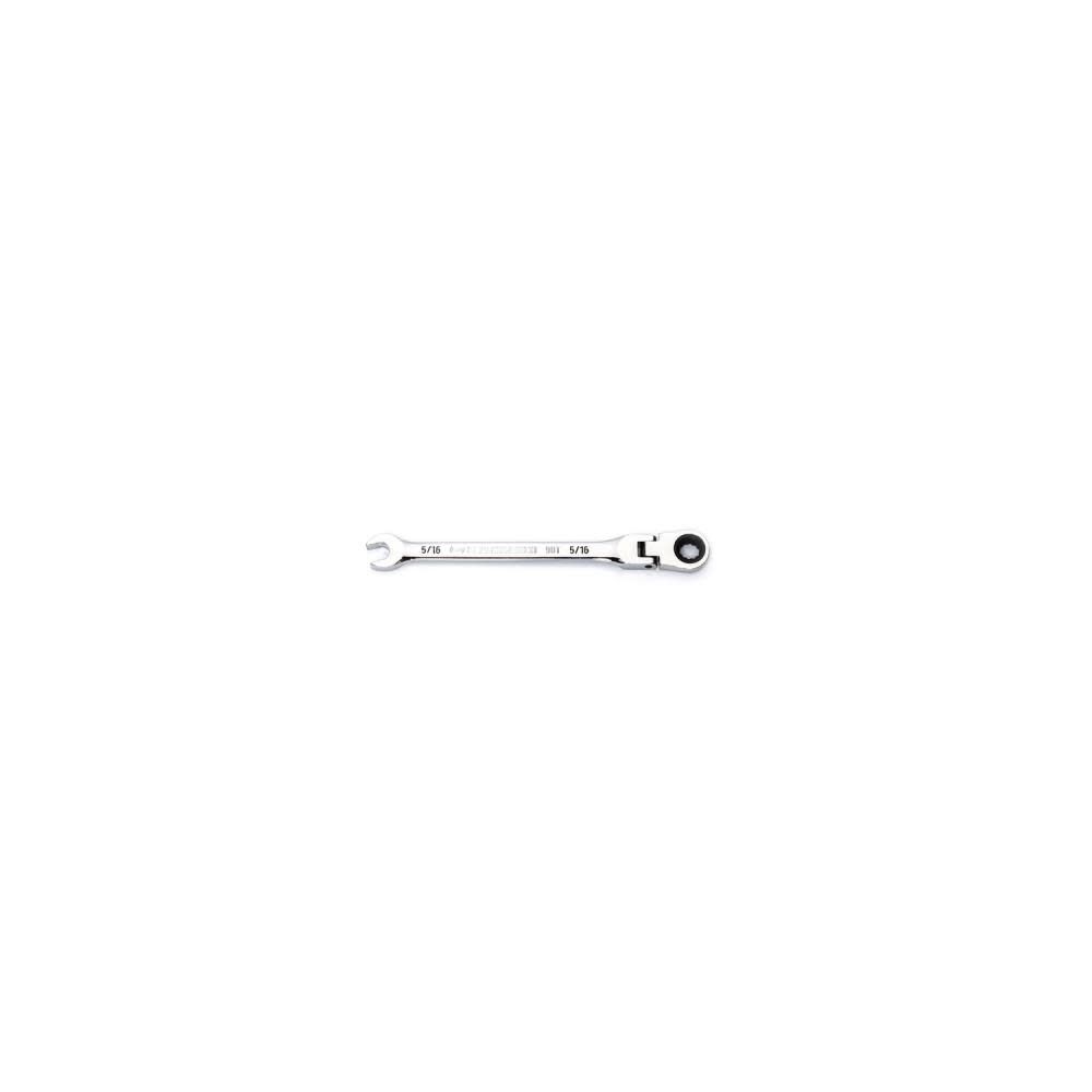 GEARWRENCH 5/16in 90T 12 Point Flex Head Ratcheting Combination Wrench, large image number 1