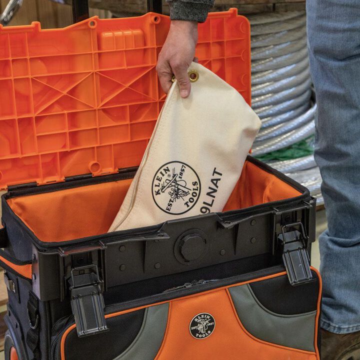 Klein Tools Zipper Canvas Tool Bag Natural, large image number 2
