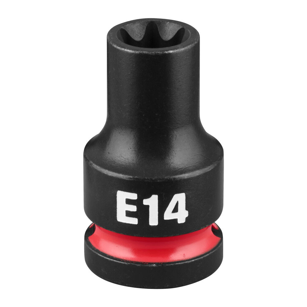 Milwaukee SHOCKWAVE Impact Duty 1/2 Inch Drive E-Torx E14 Bit Socket - 49-66-7385