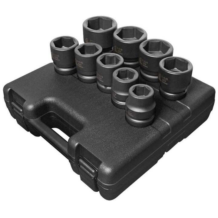 Sunex 1 In. Drive SAE Impact Socket Set 9 pc., large image number 0