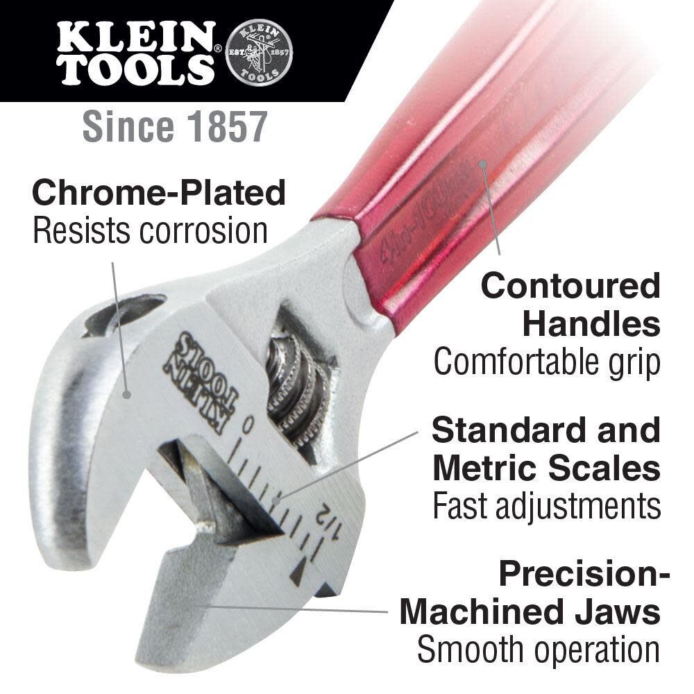 Klein Tools 6in Adjustable Wrench Extra-Capacity, large image number 2