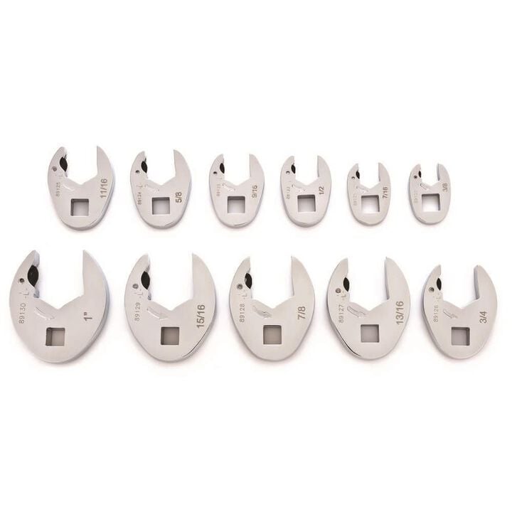 GEARWRENCH 3/8 in Drive Ratcheting Crowfoot SAE Wrench Set 11pc