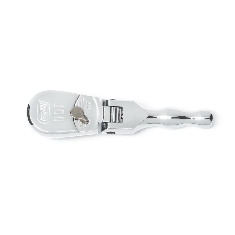 GEARWRENCH 3/8in Drive 90 Tooth Stubby Flex Head Teardrop Ratchet 5in, large image number 1